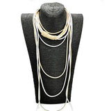 Alloy Chains Long Necklaces Party Wedding Clothes Accessories