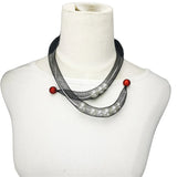 Mesh Choker Necklaces Gothic Jewelry Hollow Rope Aluminum