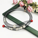 Mesh Choker Necklaces Gothic Jewelry Hollow Rope Aluminum