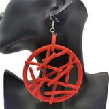 Multicolor Statement Drop Earrings Rubber Jewelry Party Ear Accessories