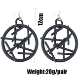 Multicolor Statement Drop Earrings Rubber Jewelry Party Ear Accessories