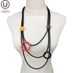 Multicolor Choker Necklace Women Jewelry Gothic Vintage Accessories Chains