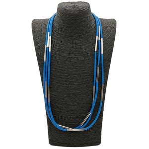 Multicolor Rubber Necklaces For Female Ethnic Necklace Chain Party Choker
