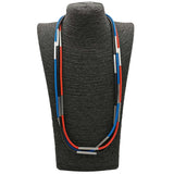 Multicolor Rubber Necklaces For Female Ethnic Necklace Chain Party Choker