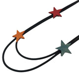 Multicolor Star Pendant Necklaces Wooden Jewelry Women Statement Necklace
