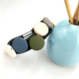 Multicolor Wood Bracelets Women Charm Bracelet Rubber Rope Chains Bangles