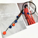 Multicolor Wood Necklace Women Choker Necklaces For Clothes Match