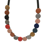 Multicolor Wooden Necklaces Women Choker Necklace Ethnic Jewelry