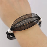 Pearl Bracelets Jewelry For Women Charm Bangles Mesh Chain Body Accessories