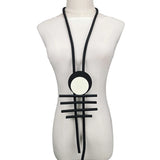 Rubber Pendant Necklace Women Jewelry Long Clothes Chain