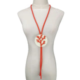 Rubber Pendant Necklace Women Jewelry Long Clothes Chain