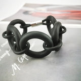 Ethnic Style Leather Charm Bracelet Chain Women Rubber Jewelry
