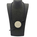 Round Choker Necklace Rubber Jewelry Women Sweater Chain Statement Necklaces