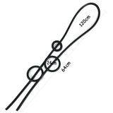 Round Circle Pendant Necklaces For Women Long Necklace Rubber Elasticity Chains