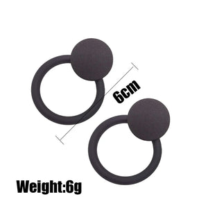 Round Statement Earrings Women Ear Jewelry Drop Earrings