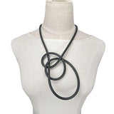 Rubber Choker Necklaces Punk Style Pendant Necklace