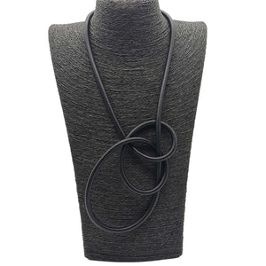 Rubber Choker Necklaces Punk Style Pendant Necklace