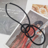 Rubber Choker Necklaces Punk Style Pendant Necklace
