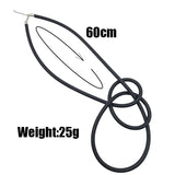 Rubber Choker Necklaces Punk Style Pendant Necklace