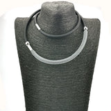 Rubber Torques Women Short Choker Necklaces Mesh Jewelry Bead Accessories Neckla