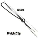 Rubber Pendant Necklace for Women Long Adjustable Chains Boho Jewelry