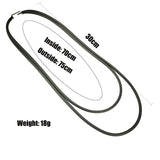 Rubber Leather Necklaces DIY Jewelry Women Silicone Torques Necklace