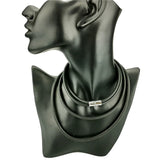 Rubber Leather Necklaces DIY Jewelry Women Silicone Torques Necklace