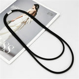 Rubber Leather Necklaces DIY Jewelry Women Silicone Torques Necklace
