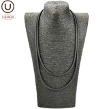 Rubber Leather Necklaces DIY Jewelry Women Silicone Torques Necklace