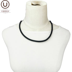 Silicone Necklaces Women Statement Necklaces Short Chokers Elasticity Rope