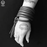 Tassel Bangles Charm Bracelet Gothic Hand Rubber Jewelry Bangle
