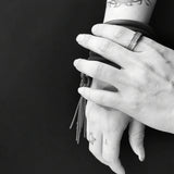 Tassel Bangles Charm Bracelet Gothic Hand Rubber Jewelry Bangle