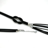 Tassel Rubber Jewelry Long Pendant Necklaces Women Gothic Necklaces