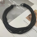 Rubber Rope Chain Choker Necklace for Party Clothes