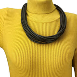 Rubber Rope Chain Choker Necklace for Party Clothes