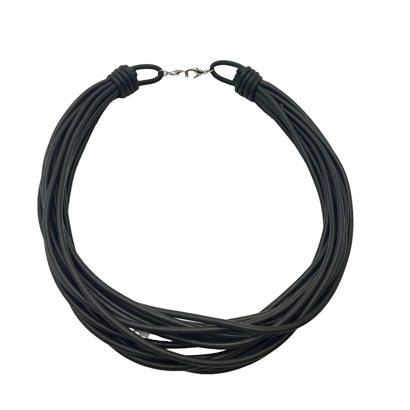Rubber Rope Chain Choker Necklace for Party Clothes