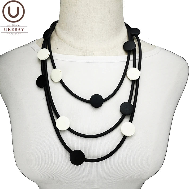 Wood Jewelry Hand Sweater Chains For Women Choker Necklaces