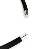 Round Pendant Necklaces Rubber Chains Women Necklaces Gift