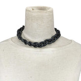Rubber Choker Necklace Short Chain Ethnic Jewelry Boho Sweater Chain