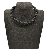 Rubber Choker Necklace Short Chain Ethnic Jewelry Boho Sweater Chain