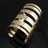 Alloy Wide Wrap Cuff Bracelet for Women Statement Jewelry Gift