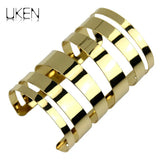 Alloy Wide Wrap Cuff Bracelet for Women Statement Jewelry Gift