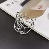Geometric Metal Open Cuff Bangle Bracelet Punk Statement Charm Jewelry