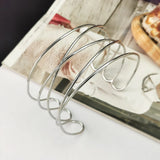 Punk Alloy Torques Bib Choker Necklaces Metal Collar Necklace