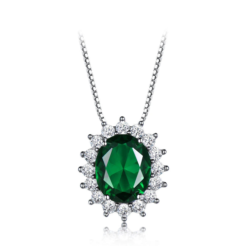 Nano Ruby Princess Pendant Necklace 925 Silver Chain