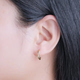 925 Sterling Silver Stud Earrings Party Fine Jewelry Yellow
