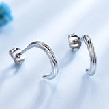 925 Sterling Silver Earrings Stud Earrings for Women Birthday Party Fine Jewelry