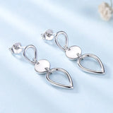 Real Sterling Silver Drop Earrings Wedding Anniversary Jewelry
