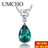 925 Silver Nano Emerald Zircon Necklace
