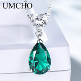 925 Silver Nano Emerald Zircon Necklace